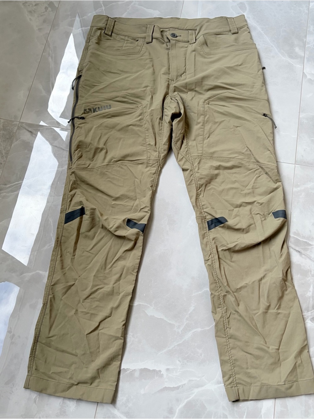 KUIU Kutana Pants Mens 40 Khaki Outdoors Primeflex Nylon Hunting Hiking Stretch